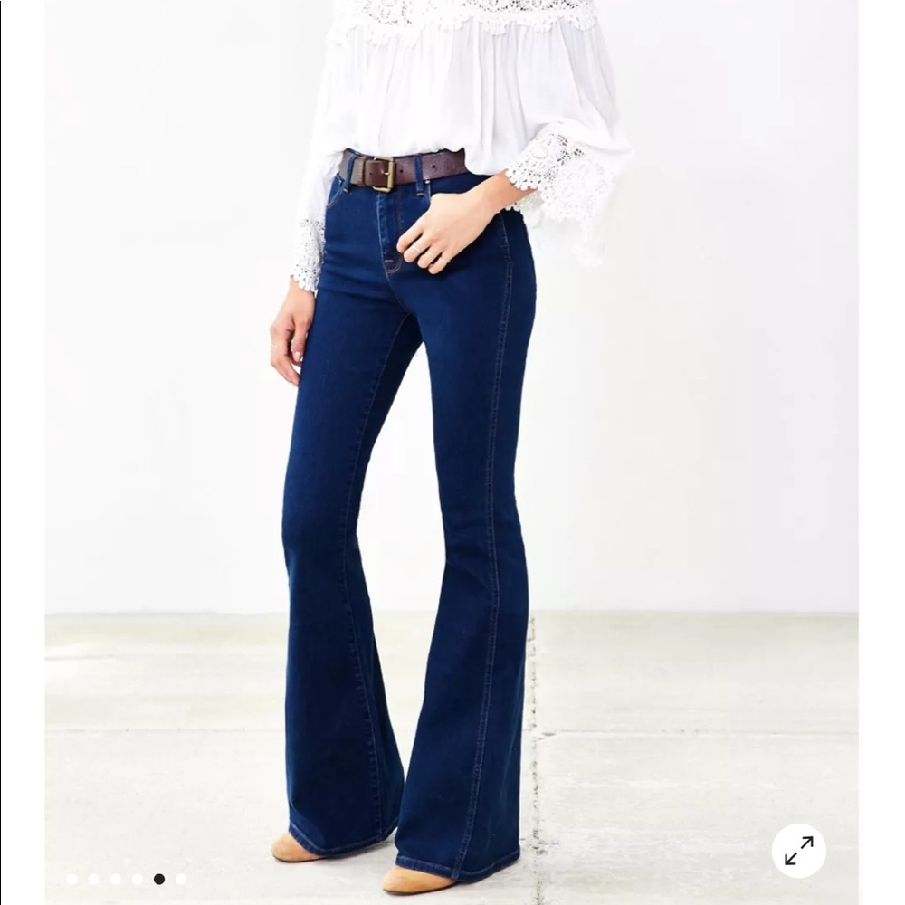 BDG Morrison High-Rise Flare Jean - Worn Blue